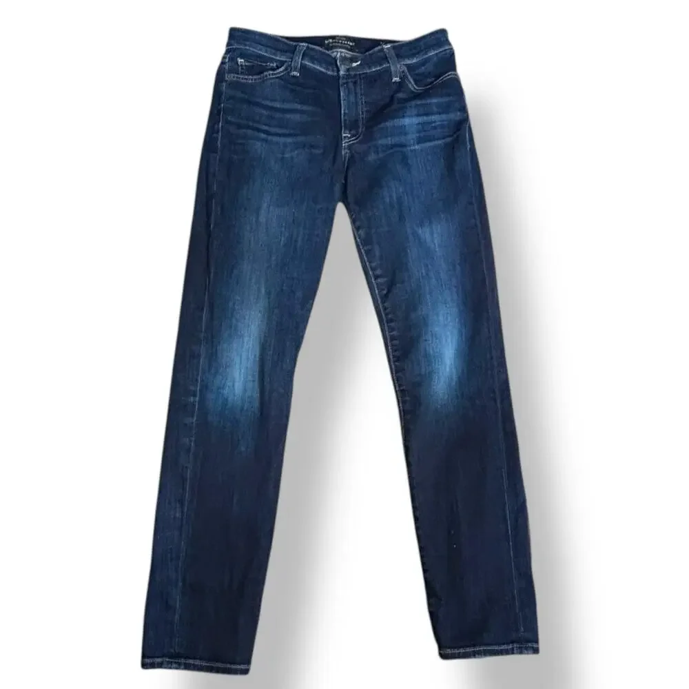 Lucky Brand Hayden Skinny Ankle Jeans Size 4  27 Inseam Dark Wash Stretch‎ Denim